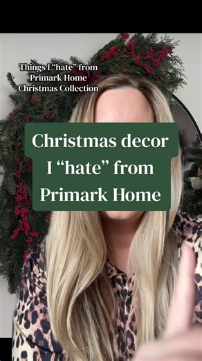 Christmas decor I “hate” from Primark home this year. As always……this is just for fun. Just because I don’t like something doesn’t mean you need to agree. What makes us great individuals is that we all like different things. #christmas #christmasdecor #christmasdecorations #primarkfinds #christmas2026