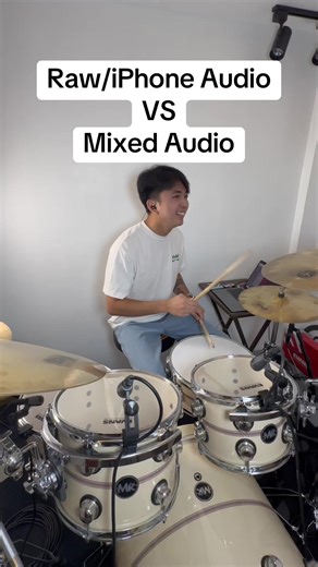Unprocessed vs Mixed Drum Sounds Comparison