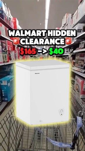 WALMART HIDDEN CLEARANCE FIND CHEST FREEZER FOR $40🤩