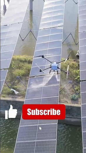 Efficient AI: Cleaning Solar Panels with Autonomous Drones! ☀️🛸 #janafuturetech