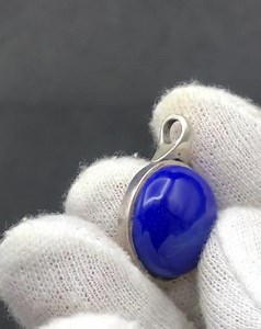 Natural Lapis Lazuli Pendant With 925 Silver – Handmade Blue Gemstone Necklace, Healing Crystal Jewelry - Etsy