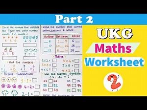 UKG Maths Worksheet । Maths worksheet for UKG । Senior kg maths worksheet । RKistic । Part - 2
