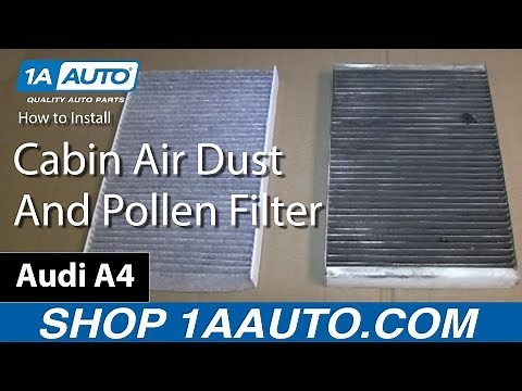 How To Replace Cabin Air Filter 02-08 Audi A4