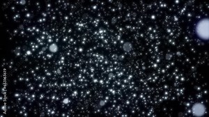 This stock graphic shows a festive bokeh made of thousands of particles.