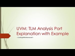 UVM: TLM Analysis Port Explanation with a Basic Example