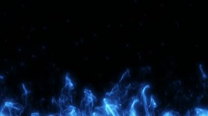 Large Wall of Blue Fire with Alpha Channel at the end