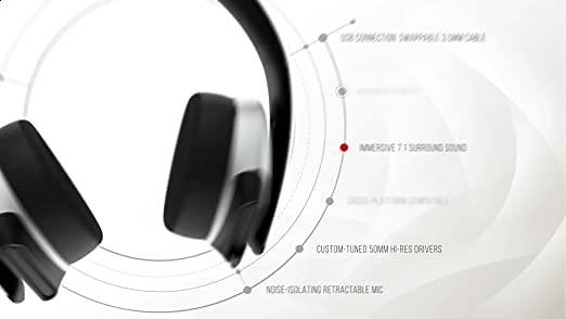 Alienware 7.1 Gaming Headset : AW510H (White)