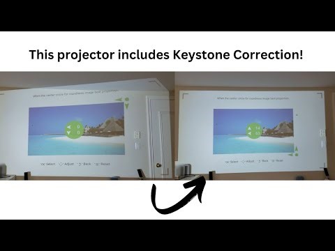 A Projector with Keystone Correction! - Let's Set it Up and Test It!