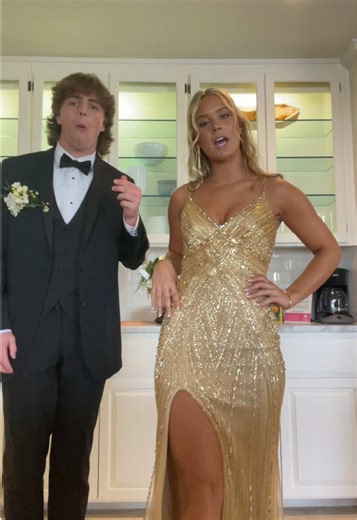 Stylish Brown Prom Dress with Gloves for Epic Night