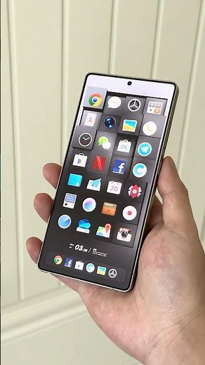 Custom Android Setup with Mixed Icon Grid. #androidsetup #iconpack