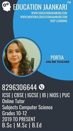 Education Jaankari on Instagram: "🎓 Welcome to Mentora Education! Your trusted institute for Computer Science tuition and coaching classes for Grades 6–12, across CBSE, ICSE, IB, IGCSE, NIOS, and State Boards. Whether you're preparing for board exams or want to master programming skills like Python, Java, or HTML — Mentora Education is here to help! 📘 Subjects & Chapters We Cover by Board 🔹 CBSE (Classes 6–12) Class 6–8: Basics of Computers, Input/Output Devices, MS Office, Internet Safety Cl
