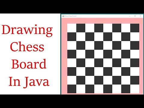 Draw Chess Board In Java using graphics With Source Code in NetBeans - graphics tutorial