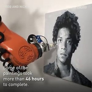2.9M views · 605 reactions | These industrial robots are impeccable portrait painters. | Mashable | Facebook