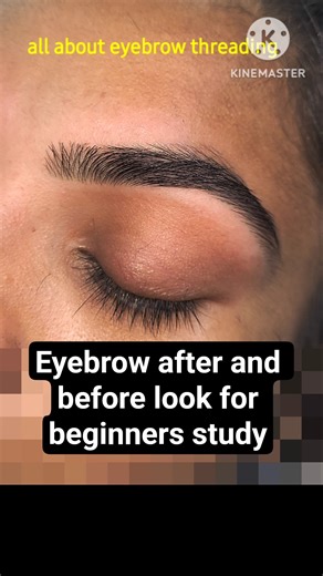 eyebrow threading before and after look for new students