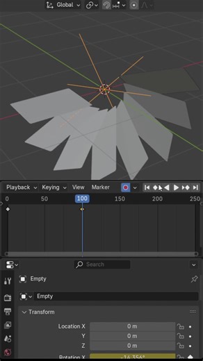 Array modifier Animation #blender #animation #fyp #blender3d