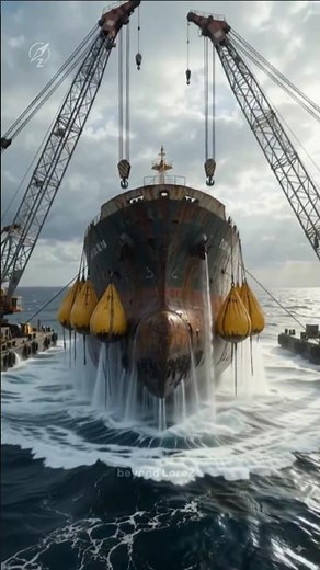 How Is a Sunken Ship Raised From the Ocean Floor?😨