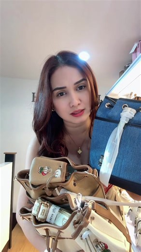 Stylish Bucket Bag with Cute Charm Pouch