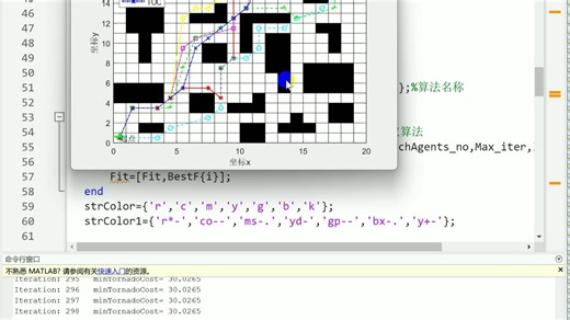 六种群智能优化算法求解无人智能送货车路径规划，MATLAB代码