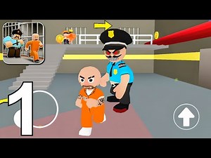 Obby Escape Parkour Runner - Gameplay Walkthrough Part 1 - Police Prison Escape (Android, iOS)