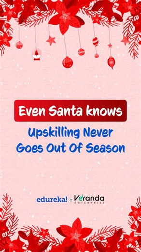 Edureka! on Instagram: "Turns out, even Santa needed to upskill to keep up with tech elves! 🎓 With Edureka’s industry-recognized courses, Santa’s now a Certified AI Engineer. 😉 #RidiculouslyCommitted #Edureka #UpskillThisSeason"