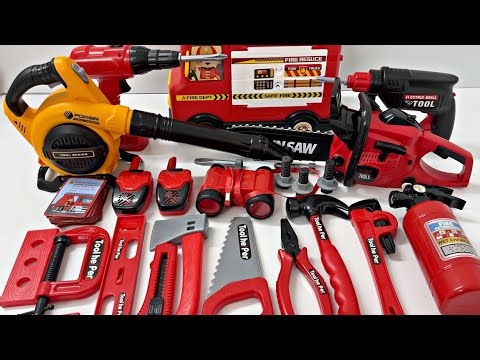 16 Mins Unboxing: Ultimate Firefighter Rescue Set & Power Tool Collection | ASMR Toy Review