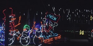 A spectacular drive-thru holiday light display in La Porte County