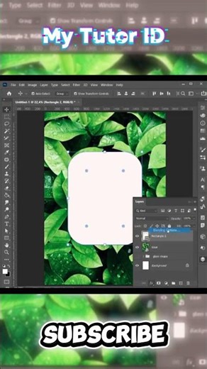 How to Create a Realistic Glass Shape in Photoshop #designtutorial #creativedesign