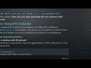 How to Auto Generate UUID Values for Non-Primary Keys Using JPA