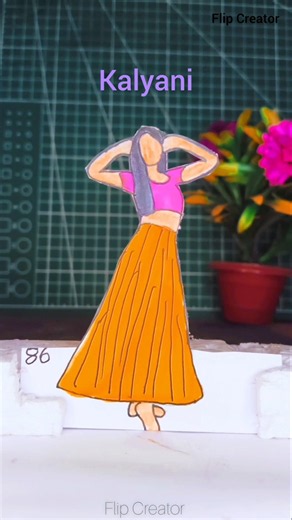 KALYANI 🔥❤️ Flip Dance | Flip Book Animation | Shreya Ghoshal, ARJN #shorts