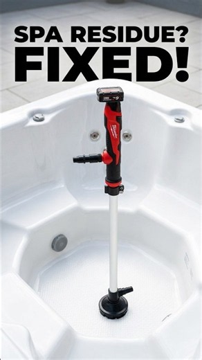 How to drain the last bit of water from your spa #spatips #hottub #hacks