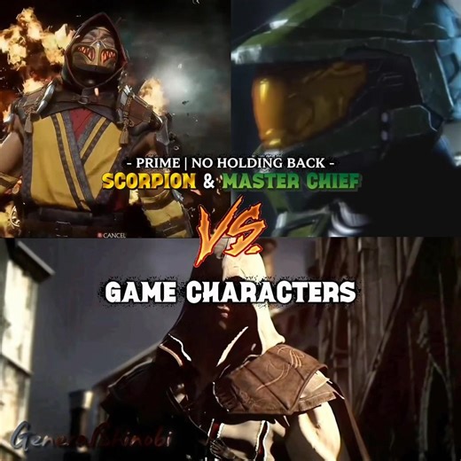 Scorpion & Master Chief vs Game Characters | #Shorts #edit #vsbattle #mk #halo