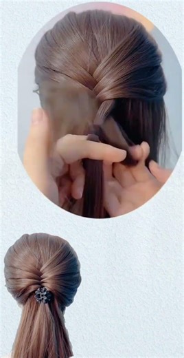 A fishbone braid made of rubber bands#Daily Hairstyle Recommendations#A hairstyle that
