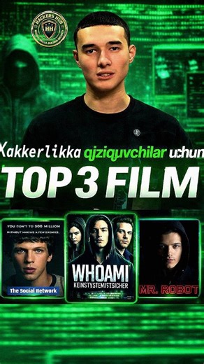 HACKERS HUB on Instagram: "🎥Mo’jizaviy xakkerlar dunyosida yashashga doimo ichki tuyg’ularingiz undayaptimi, unda albatta, ushbu 3 ta filmni tomosha qiling! | Something inside you is calling you to the mysterious hacker’s world, then you must watch these 3 movies! Shuningdek, kiberxavfsizlikka qiziqsangiz yoki bu yo‘nalishda keryerangizni boshlamoqchi bo‘lsangiz — aynan hozir vaqti! 📌 Kursga yozilish uchun: Direct orqali murojaat qiling Quyidagi raqamlarga qo’ng’iroq qiling 📞 +998 77 306 3131
