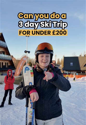 I tested a £200 ski trip ⛷️ Here’s the cost breakdown ⬇️ And for those of you wondering if you have seen this before - yes! I did this trip in Jan 2025 but ended up posting them towards the end of the ski season so they didn’t get seen by that many people - and felt like a shame to not repost for this year!! ⬇️ THE £200 SKI CHALLENGE ⬇️ I went to Zakopane for a 3 day ski trip and challenged myself to do the whole thing with a budget of £200 - especially since skiing often comes with a HEFTY pric