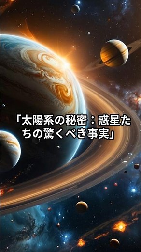 「太陽系の秘密：惑星たちの驚くべき事実」#宇宙 #宇宙の謎