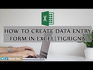How to Create Data Entry Form in Excel (Tigrigna)