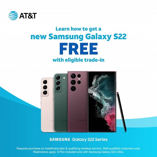 30K views · 93 reactions | The NEW Samsung Galaxy S22 is the upgrade you've been waiting for. Learn how you can get it FREE with eligible trade-in. | AT&T | Facebook