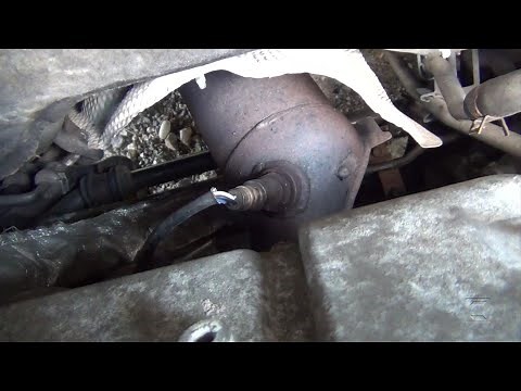 2004 toyota sienna oxygen sensor bank1 sensor1 try from beneath first, how to replace remove part2