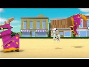 PAW Patrol: Zuma's Tail Tickles Marshall's Nose.