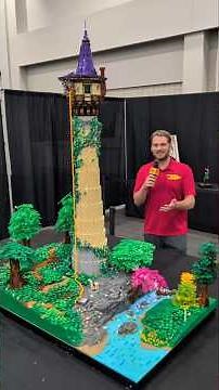 Huge LEGO Rapunzel Tower by Martin Harris at Atlanta Brick Con #lego