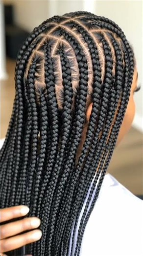 box braids Ghana weaving hairstyle #braids #hairstyles #knotlessbraids #beauty