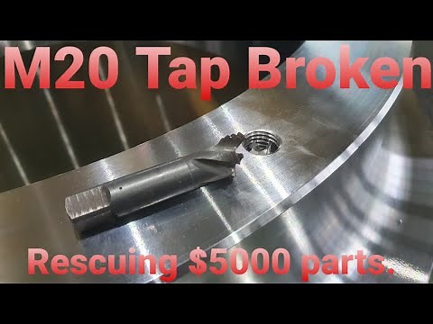 Rescuing $5000 parts! _ Broken Tap Remove - EDM, TAP, Discharge, Machining, CNC, Vertical Lathe