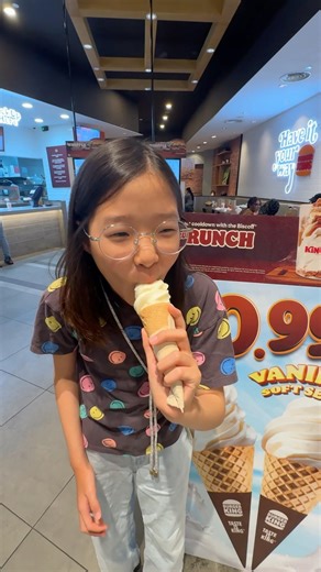 Burger King ice cream(RM0.99)-6500VND🥰👍🍦