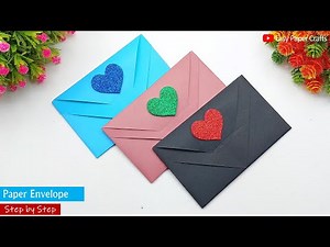 How to Make a Paper Envelope Step by Step | Origami Envelope | Easy Paper Crafts