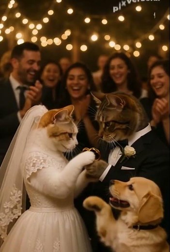Viral Cat Wedding Ceremony | Bride & Groom Cats Tie the Knot