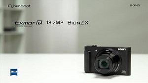 Sony DSC-HX90 Kompaktkamera (30x opt. Zoom, 60x Klarbild-Zoom, 7,5 cm (3 Zoll) Display, 5-Achsen Bildstabilisator, Full HD Video) schwarz