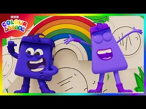Indigo and Violet's Rainbow Adventure 🌈 | Explore Colours for Kids | ‪@colourblocks‬