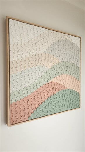 12K views · 259 reactions | • ROLLING HILLS • 80cm x 80cm textured art in deep edge Tasmanian Oak frame #texturesbyjess #textureart #texturedart #texturedpainting # | Textures by Jess | Facebook