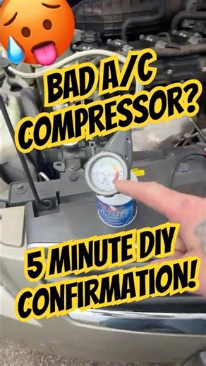 BAD A/C Compressor!? 🥵 10$ A/C Fill Gauge Easy Diagnostics’s #hvac