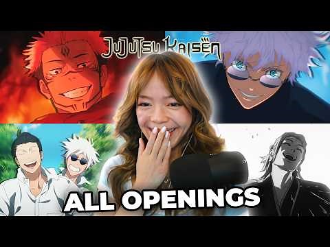 Reacting to ALL Jujutsu Kaisen Openings (1-5) | FIRST TIME